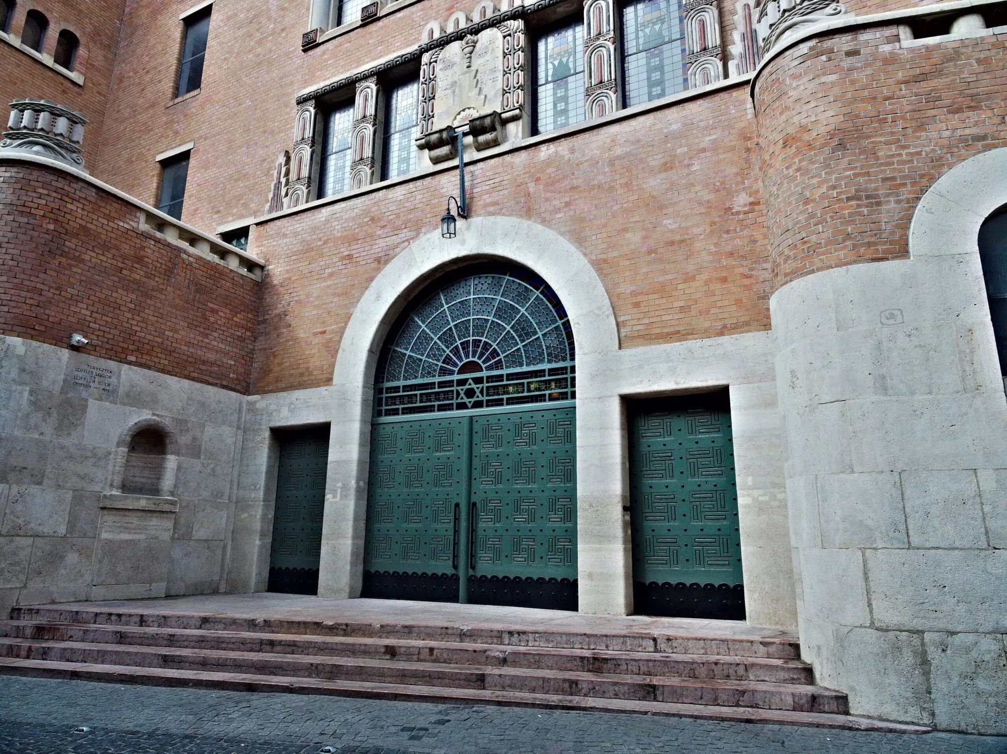 Entrance of the Kazinczy Street Synagogue
