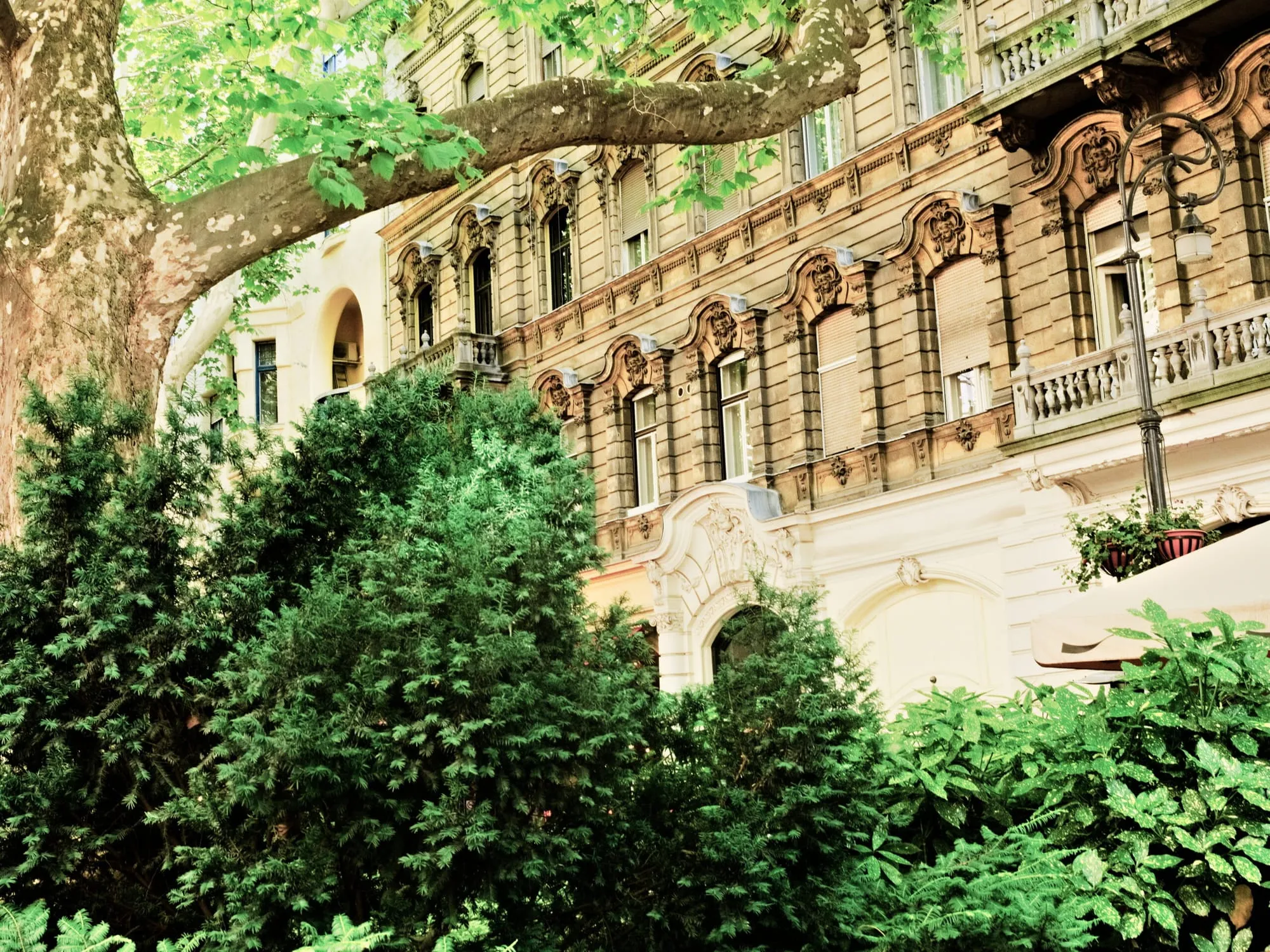 Façades on Liszt Ferenc Square