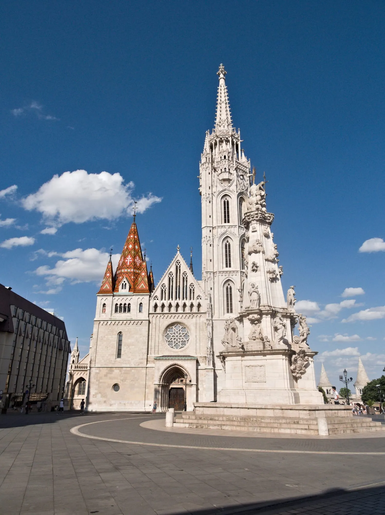 Matthias Church and the Holy Trinity Column on Castle Hill