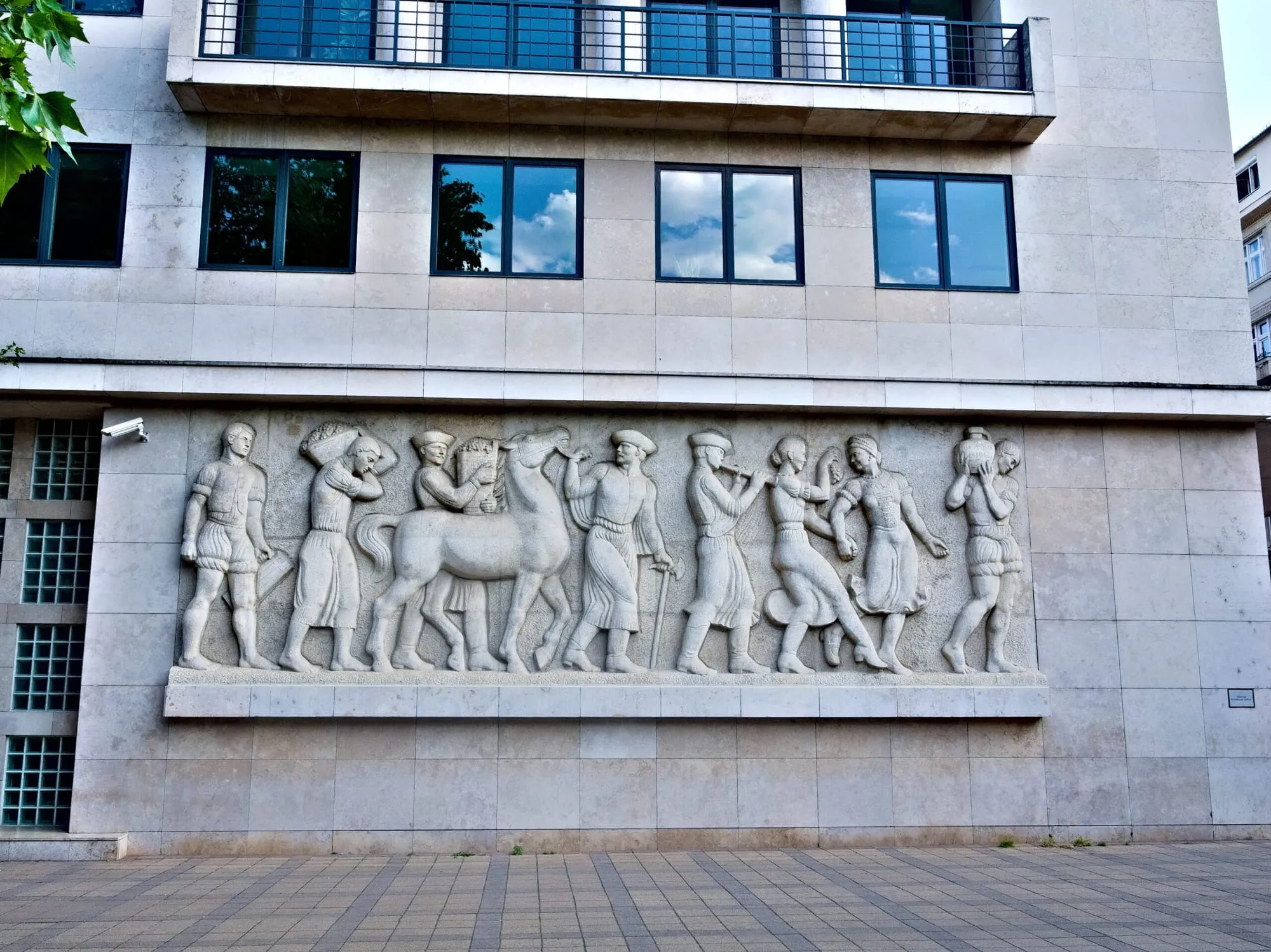 A relief on Liberty Square